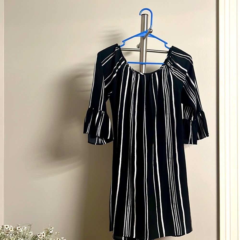 Striped business casual / social dress